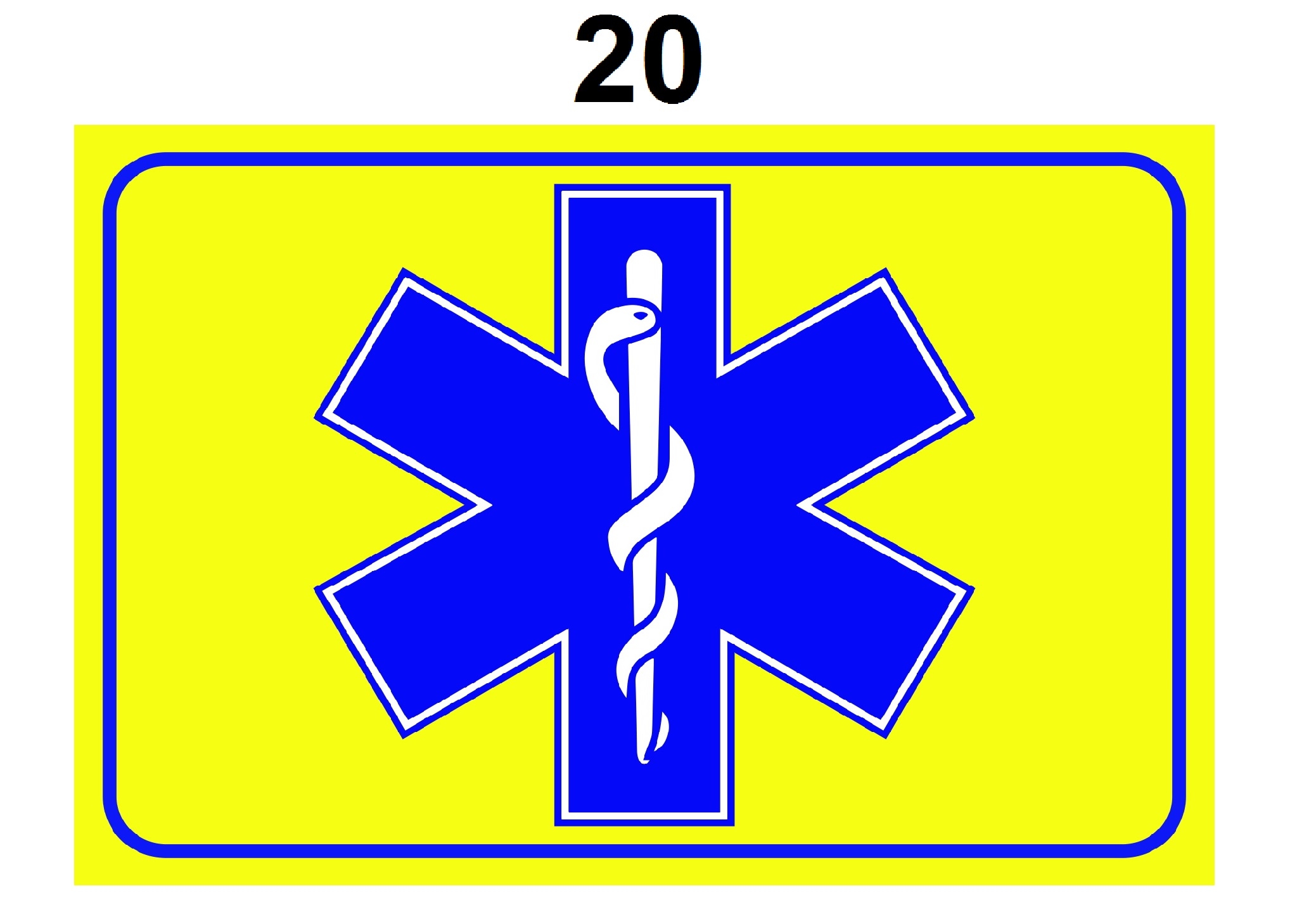KFZ Schild für Rettungskräfte