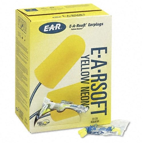E-A-R Soft Bouchons d'oreille Yellow Neons avec cordon