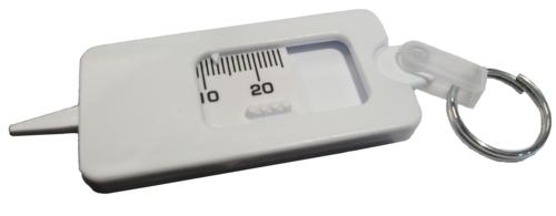 Profieldieptemeter sleutelhanger plastic